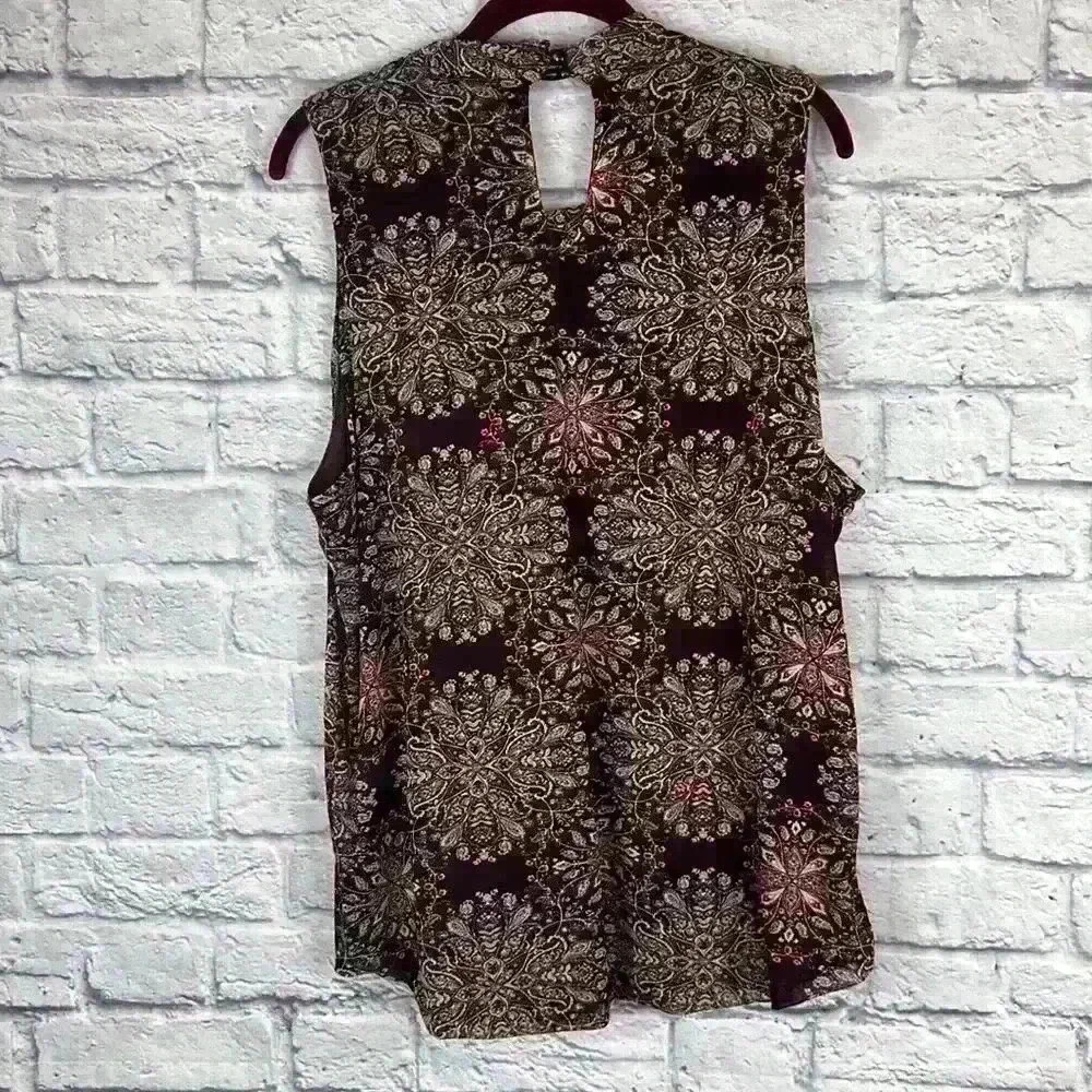 Luxology Tank Blouse Floral Print Size‎ XL - Picture 5 of 6
